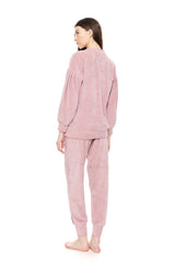Pink Label - Homewear Velvet Stripe
