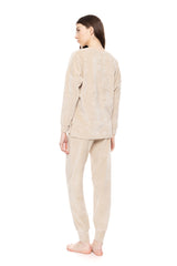 Pink Label - Homewear Velvet Stripe
