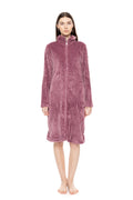 Pink Label - Robe Zipper Fleece Stripe