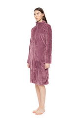 Pink Label - Robe Zipper Fleece Stripe
