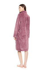Pink Label - Robe Zipper Fleece Stripe