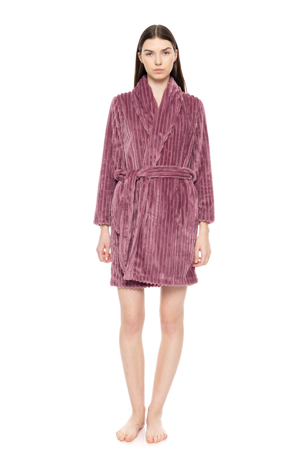Pink Label - Robe Fleece Stripe