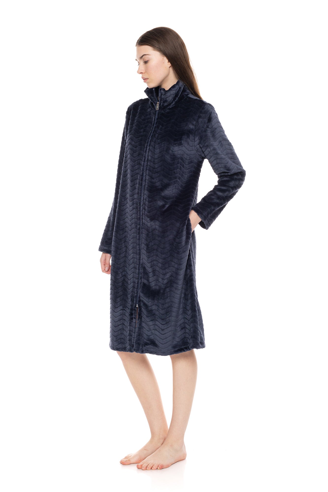 Pink Label - Robe Zipper Fleece Autumn
