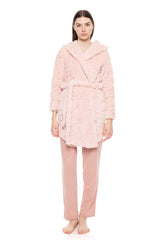 Pink Label - Robe Hood Fleece Love