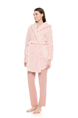 Pink Label - Robe Hood Fleece Love