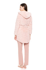 Pink Label - Robe Hood Fleece Love
