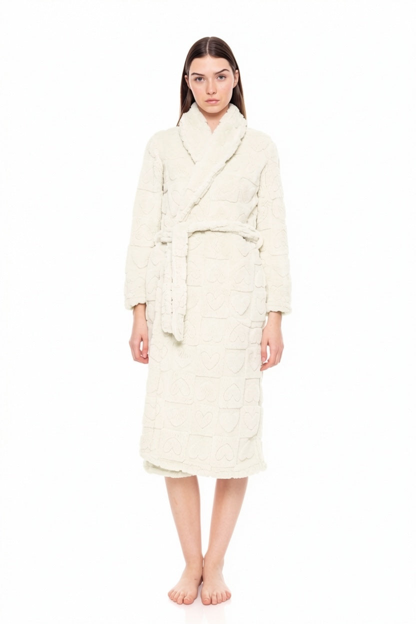 Pink Label - Robe Long Fleece Love