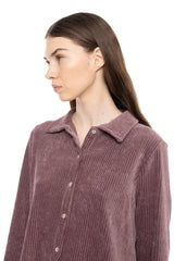 Pink Label - Pyjama Buttoned Velvet Stripe