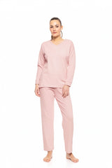 Pink Label - Pyjama V Velvet Stripe