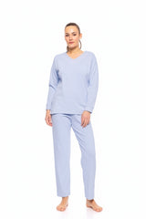 Pink Label - Pyjama V Velvet Stripe