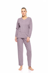 Pink Label - Pyjama V Velvet Stripe