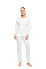 Pink Label - Pyjama V Velvet Stripe