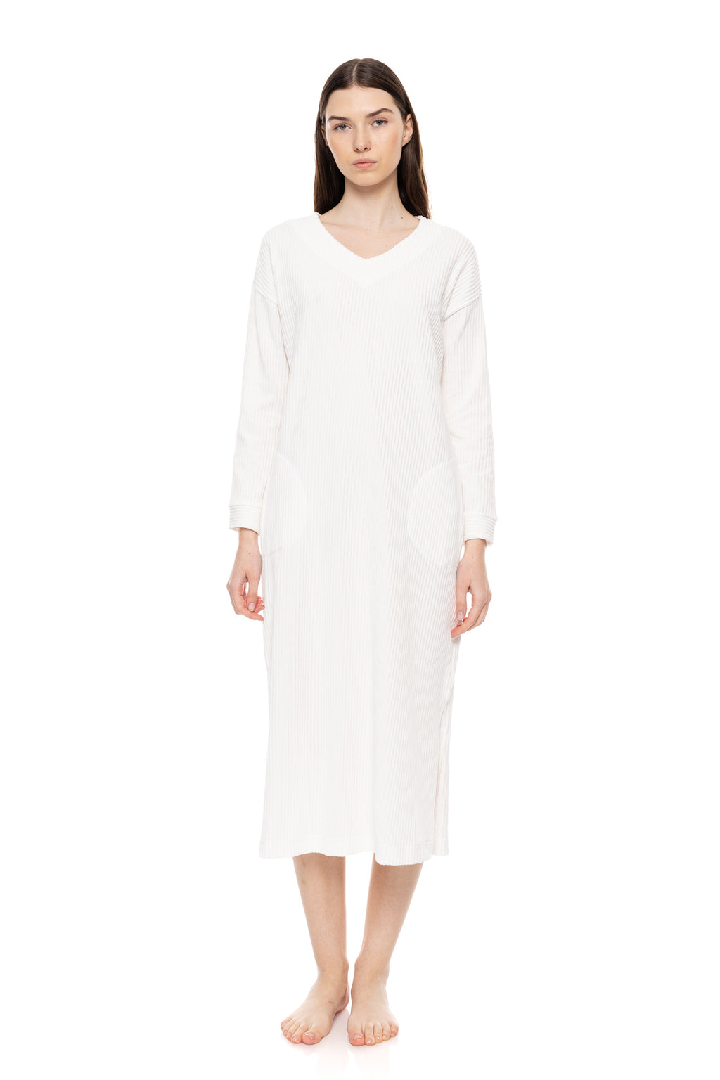 Pink Label - Nightgown Long Velvet Stripe