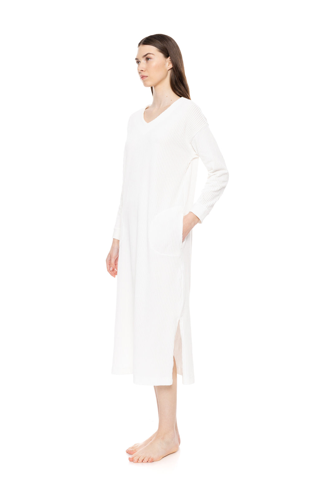 Pink Label - Nightgown Long Velvet Stripe