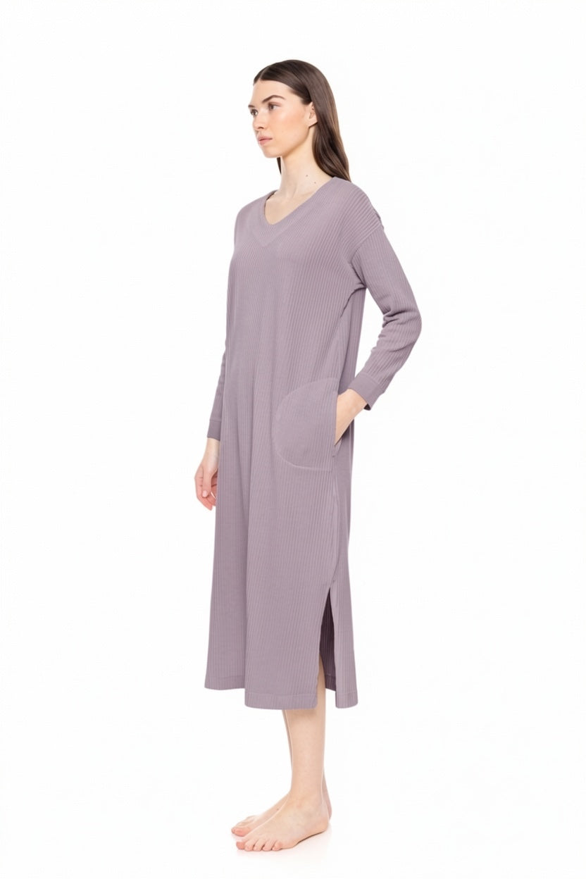 Pink Label - Nightgown Long Velvet Stripe