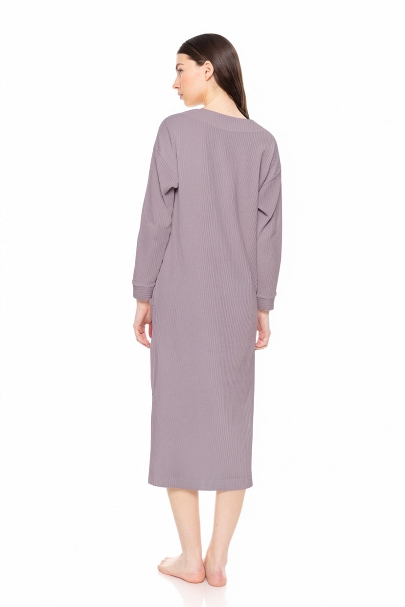 Pink Label - Nightgown Long Velvet Stripe