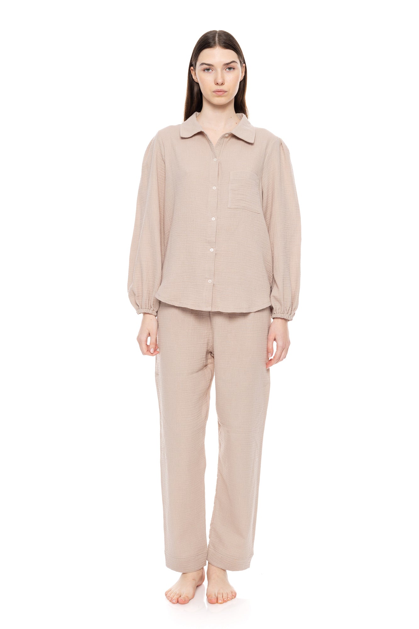 Pink Label - Pyjama Buttoned Elegant