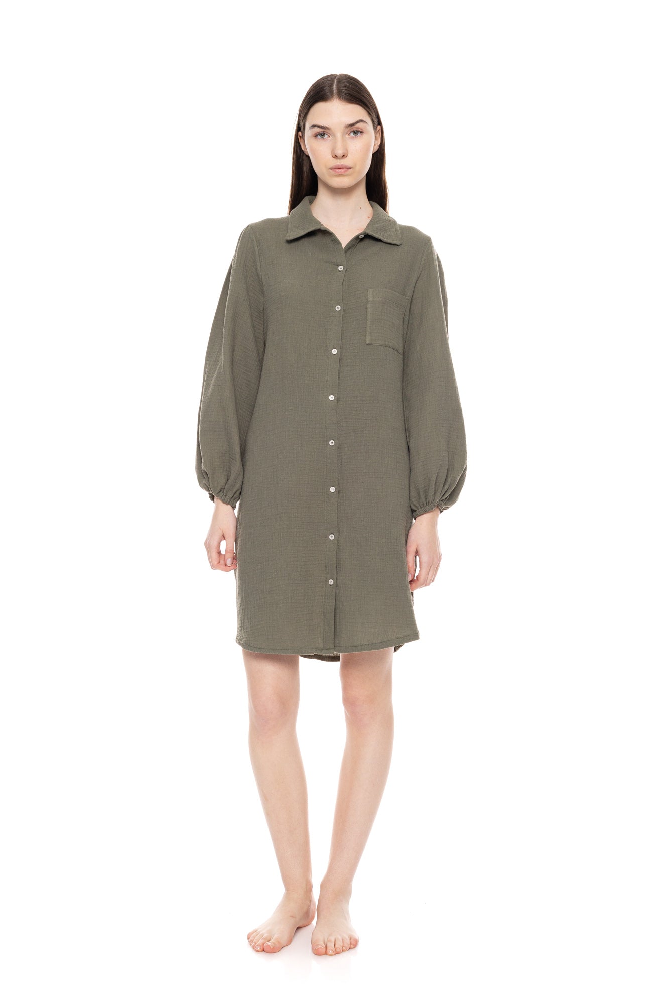 Pink Label - Nightgown Buttoned Elegant