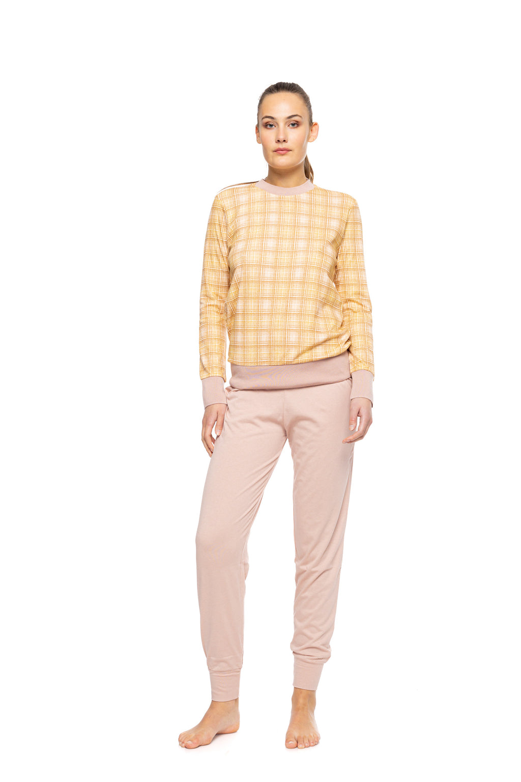 Pink Label - Pyjama Gold Plaid