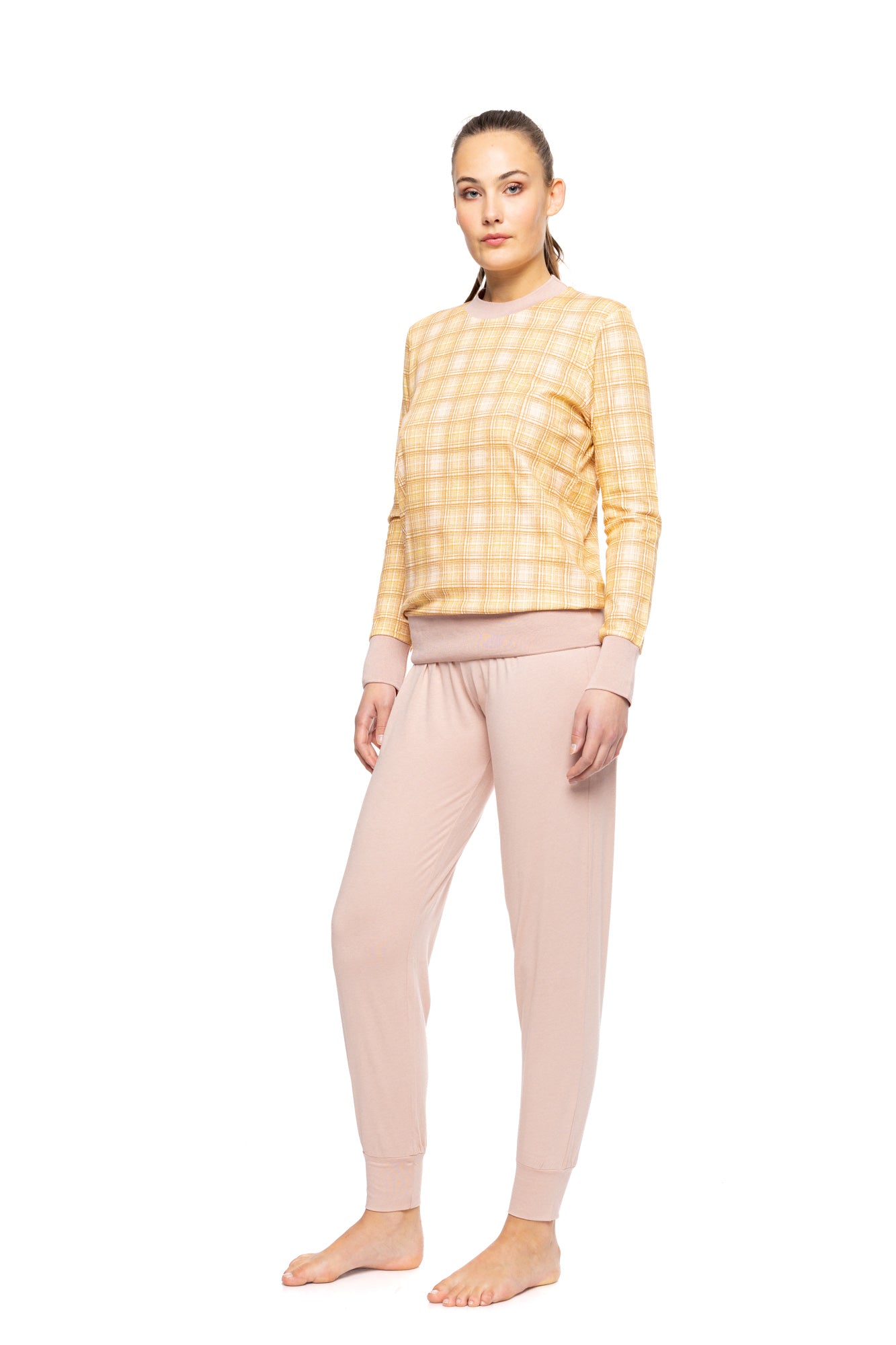 Pink Label - Pyjama Gold Plaid
