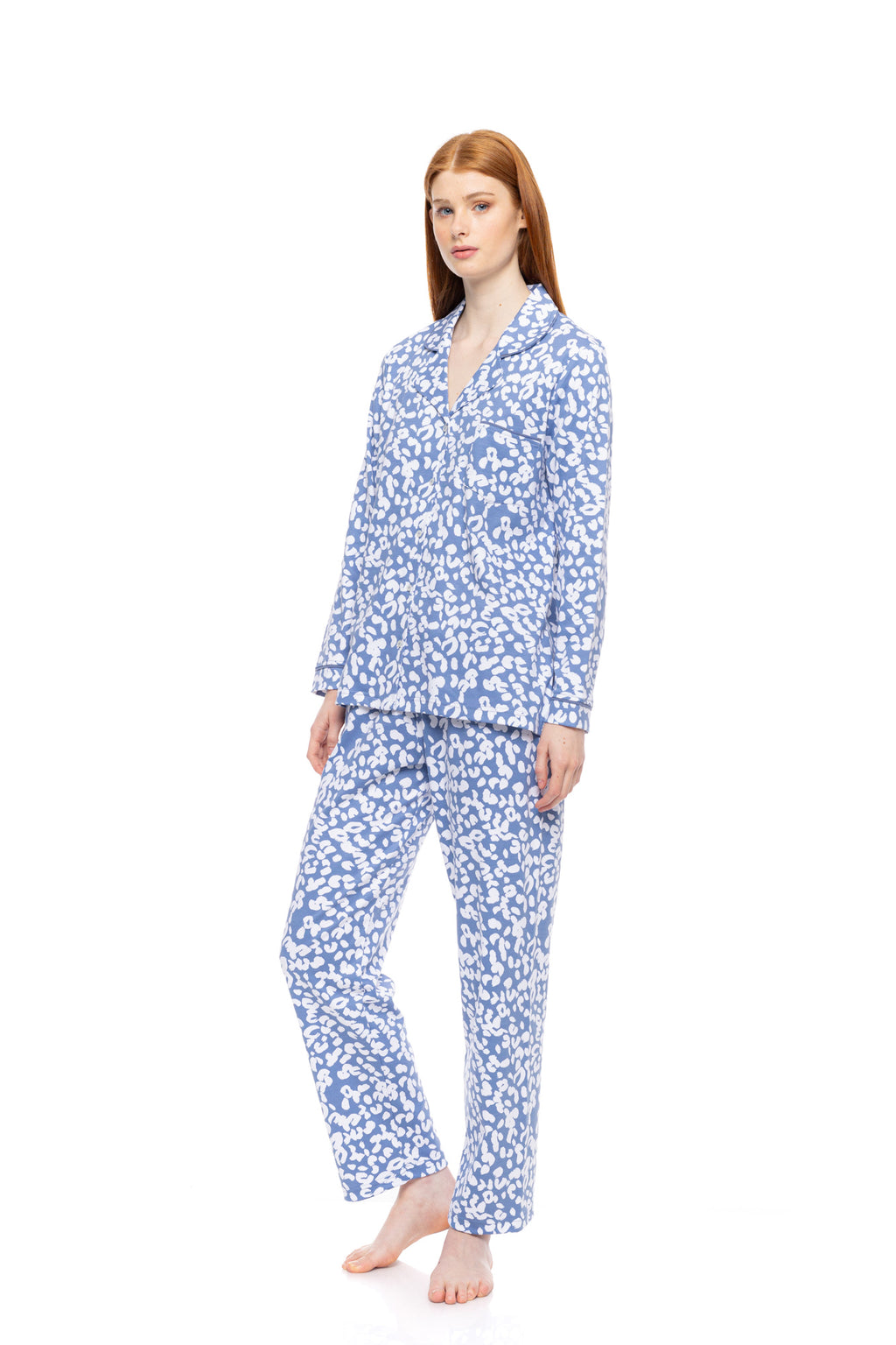Pink Label - Pyjama Buttoned Dream Blue Leo