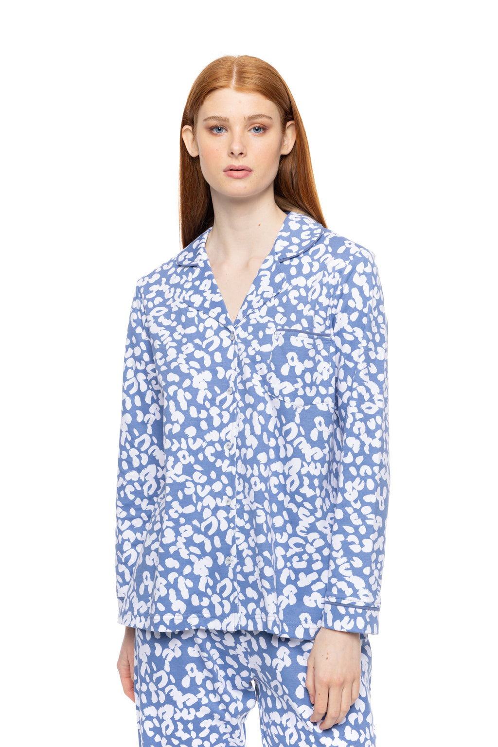 Pink Label - Pyjama Buttoned Dream Blue Leo