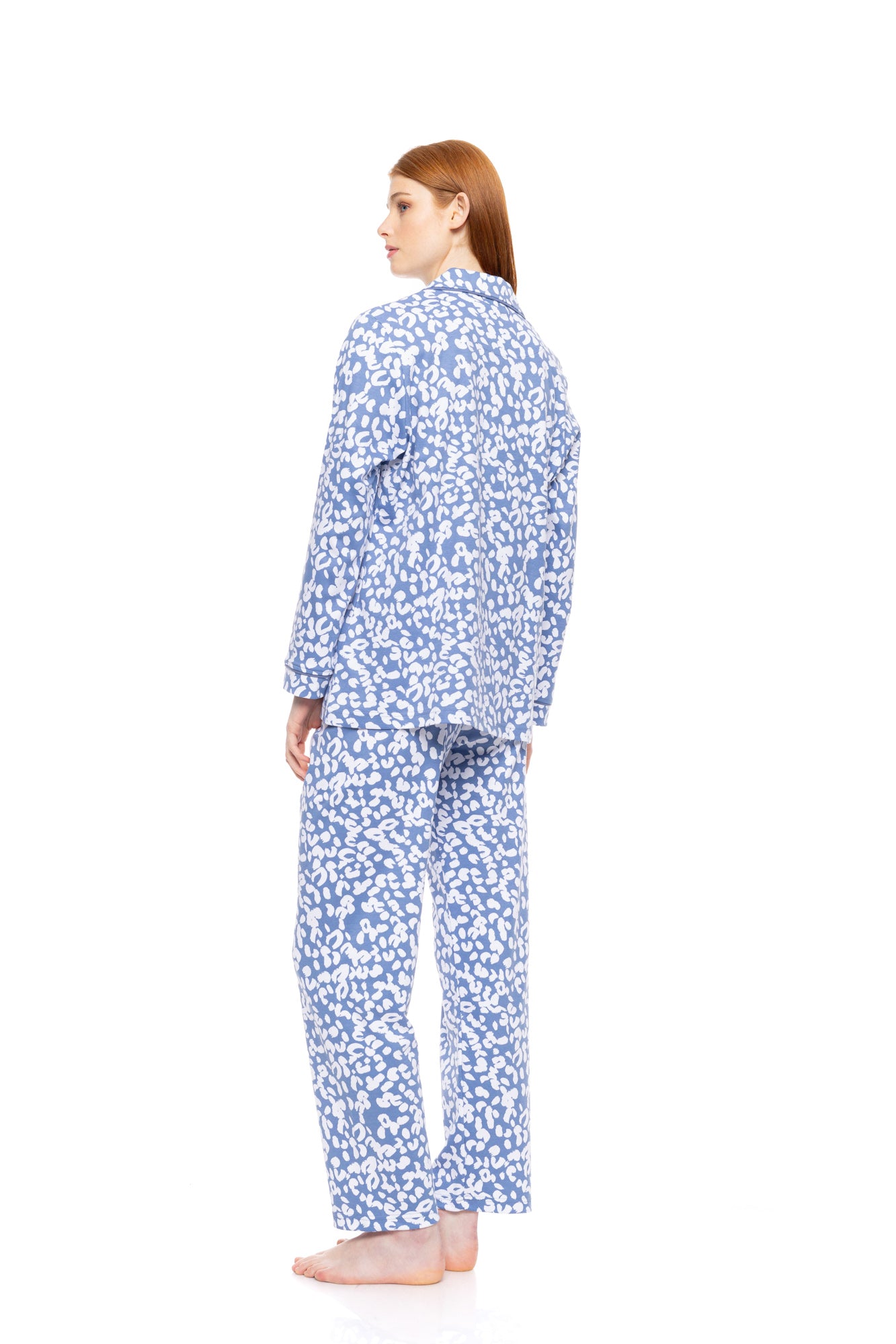 Pink Label - Pyjama Buttoned Dream Blue Leo