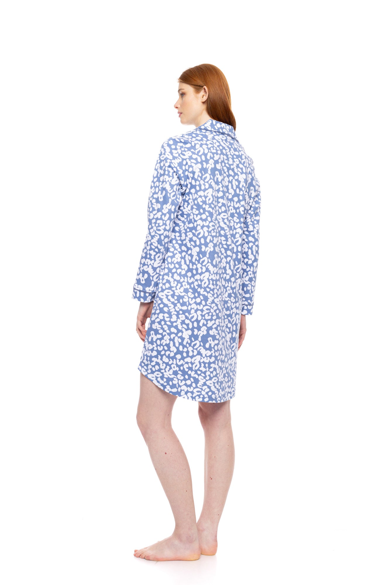 Pink Label - Nightgown Buttoned Dream Blue Leo
