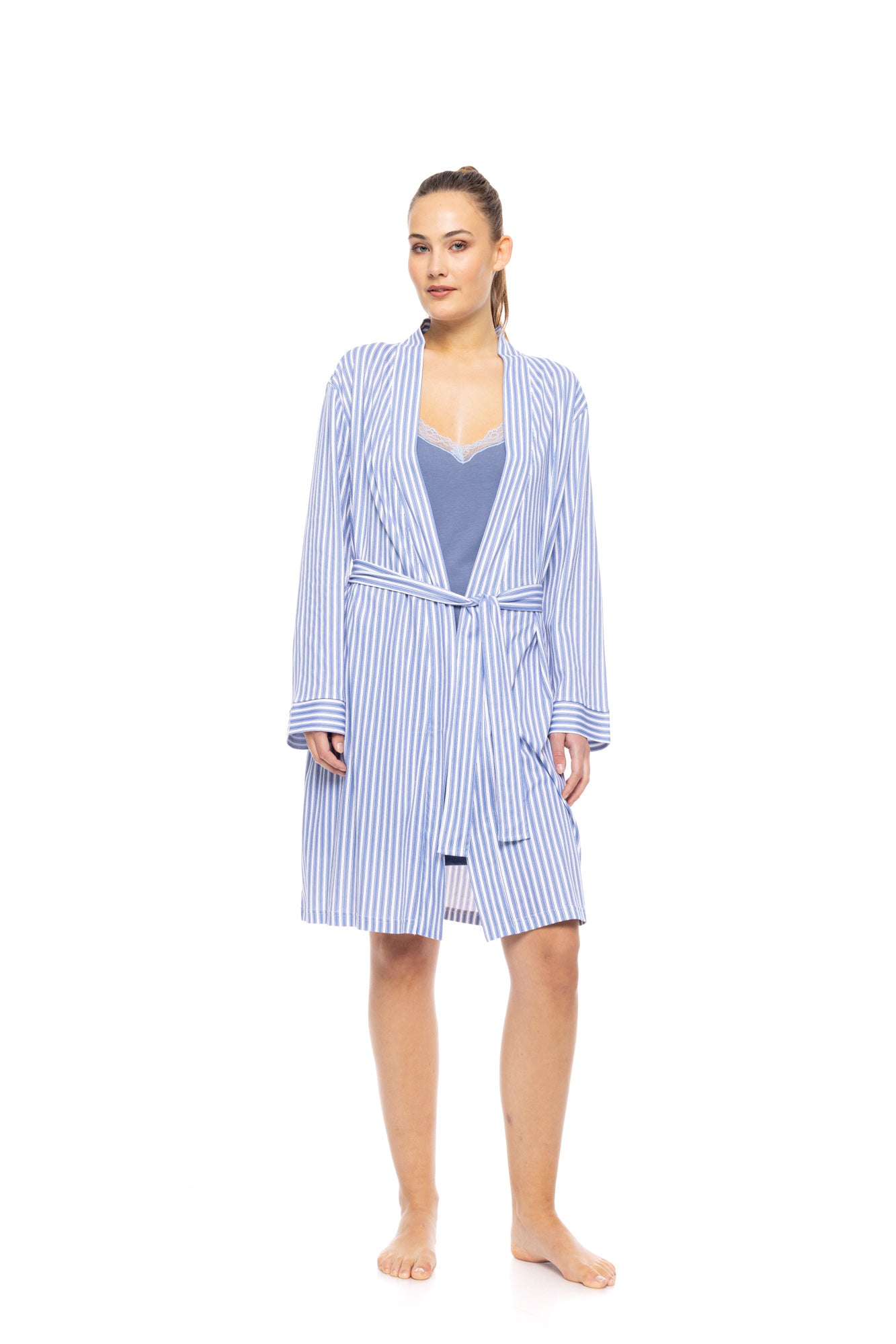 Pink Label - Nightgown 2Pcs Set Calming Stripes