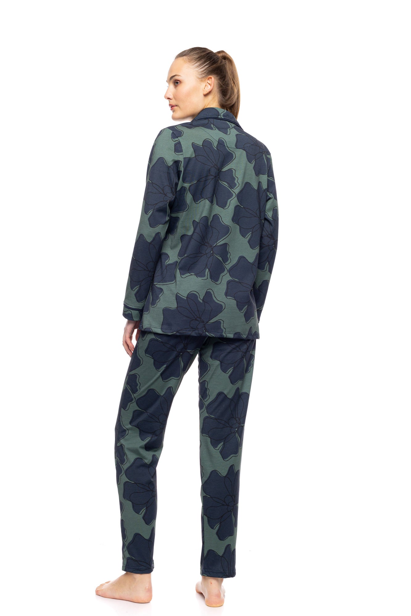 Pink Label - Pyjama Buttoned Forest Bloom