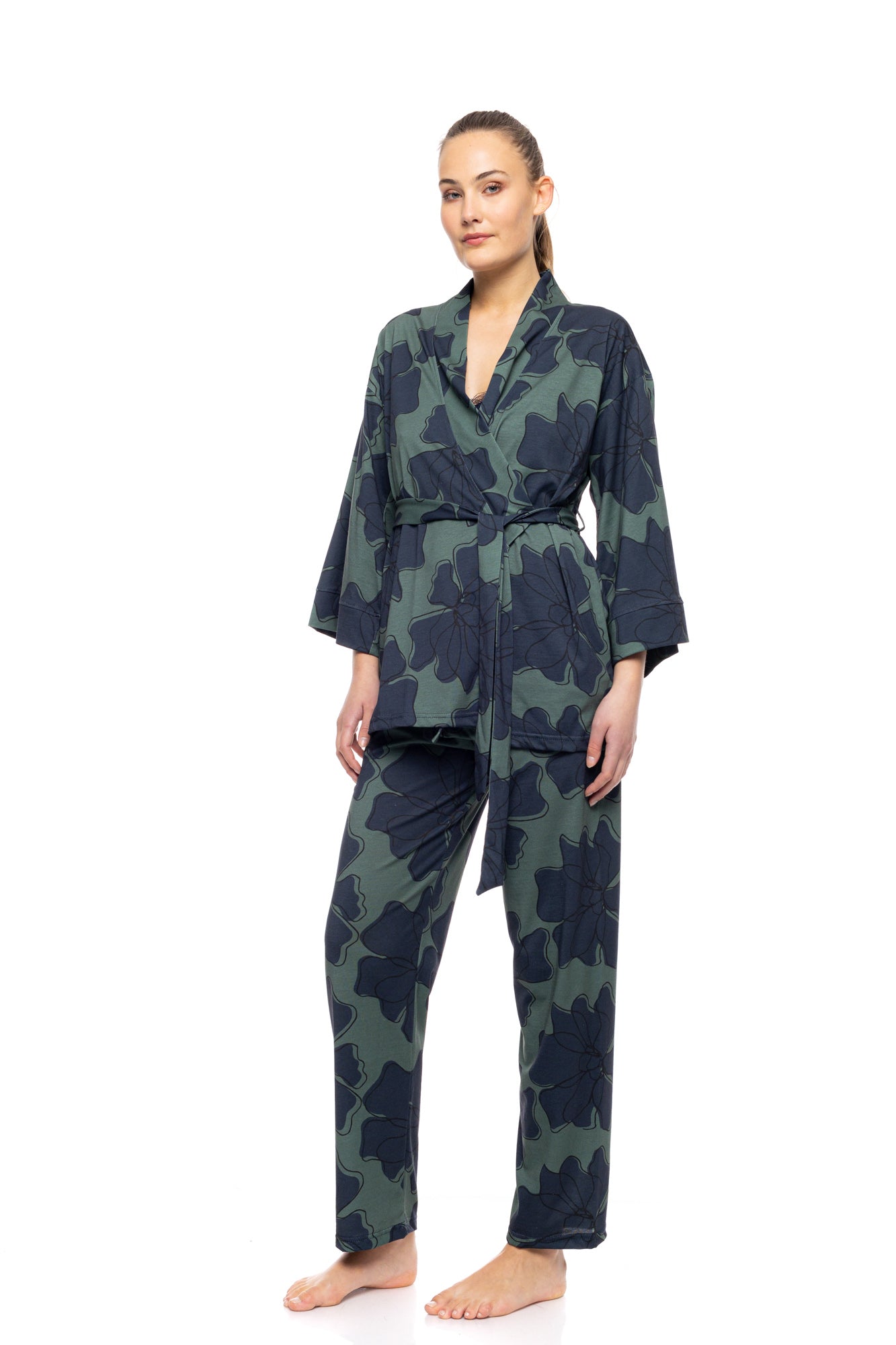 Pink Label - Pyjama 3Cps Set Forest Bloom