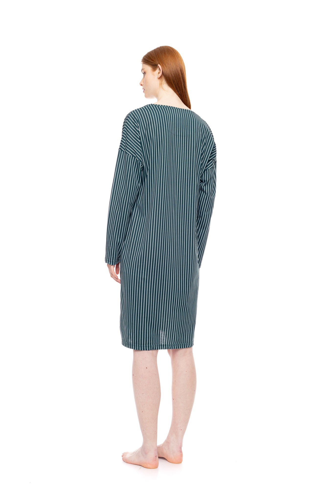 Pink Label - Nightgown Green Forest Stripes