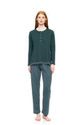 Pink Label - Pyjama Green Forest Stripes