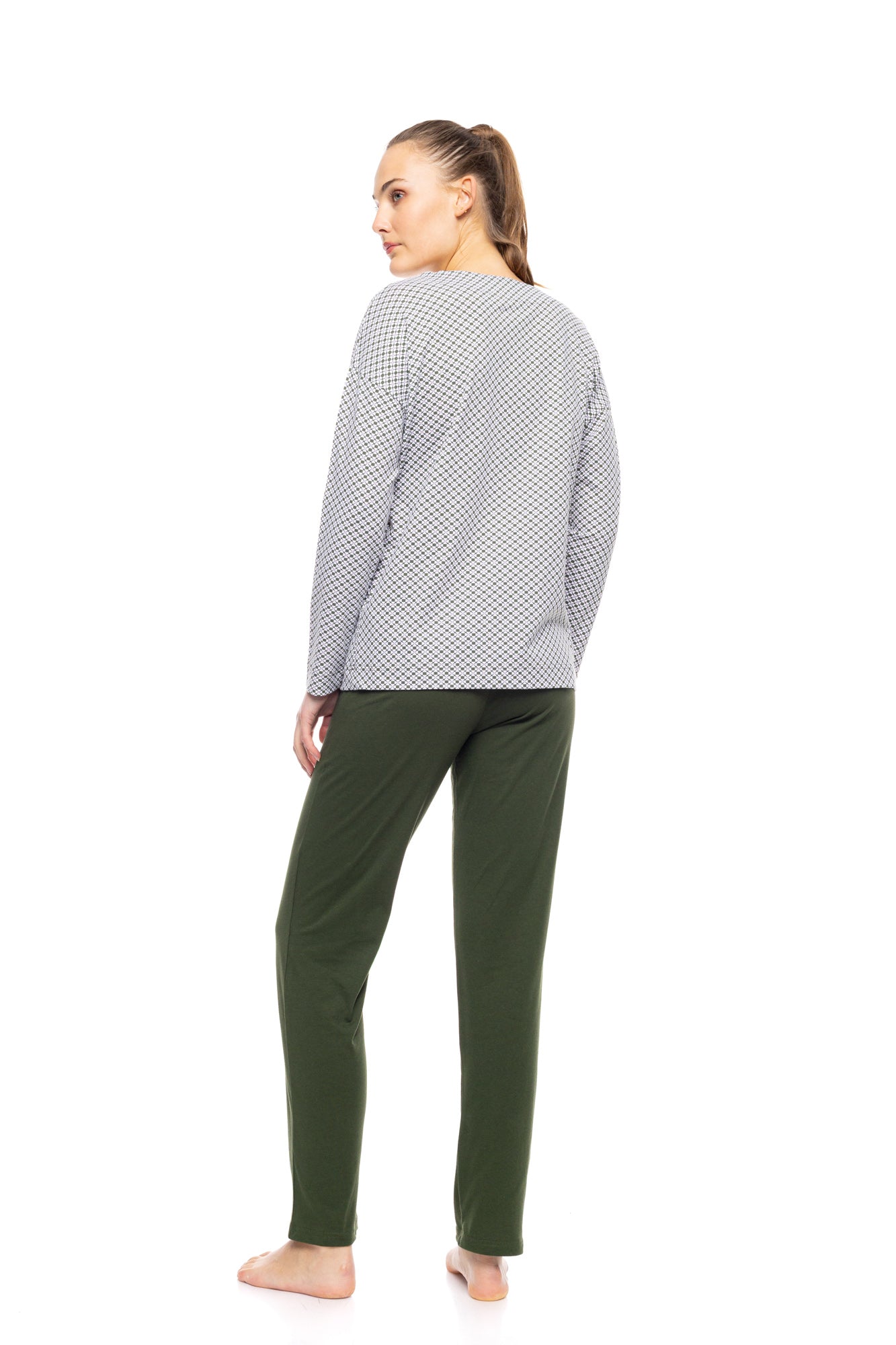 Pink Label - Pyjama Modern Flower Green