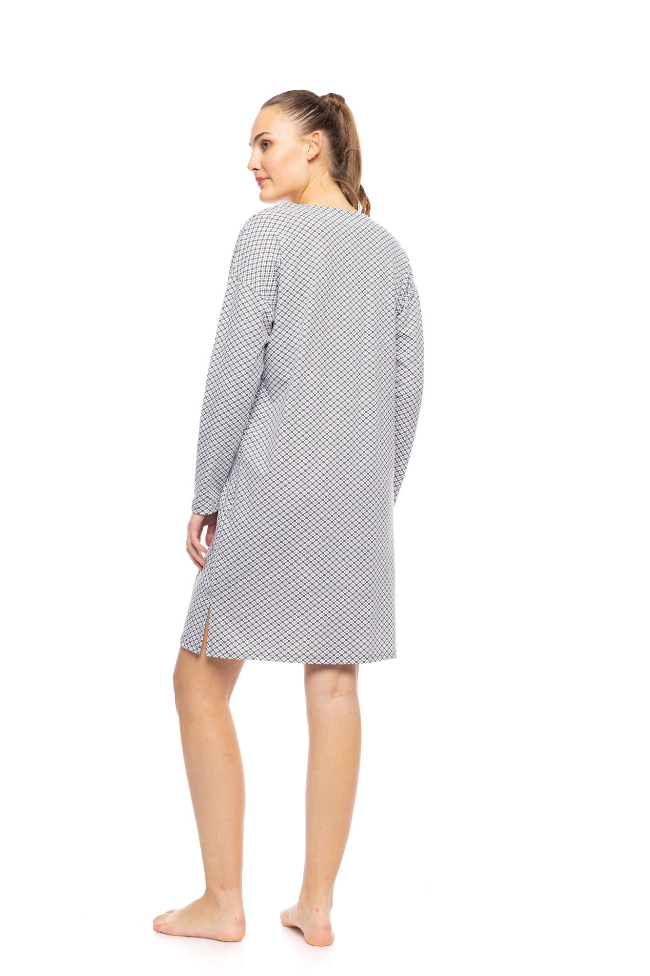 Pink Label - Nightgown Modern Flower Green