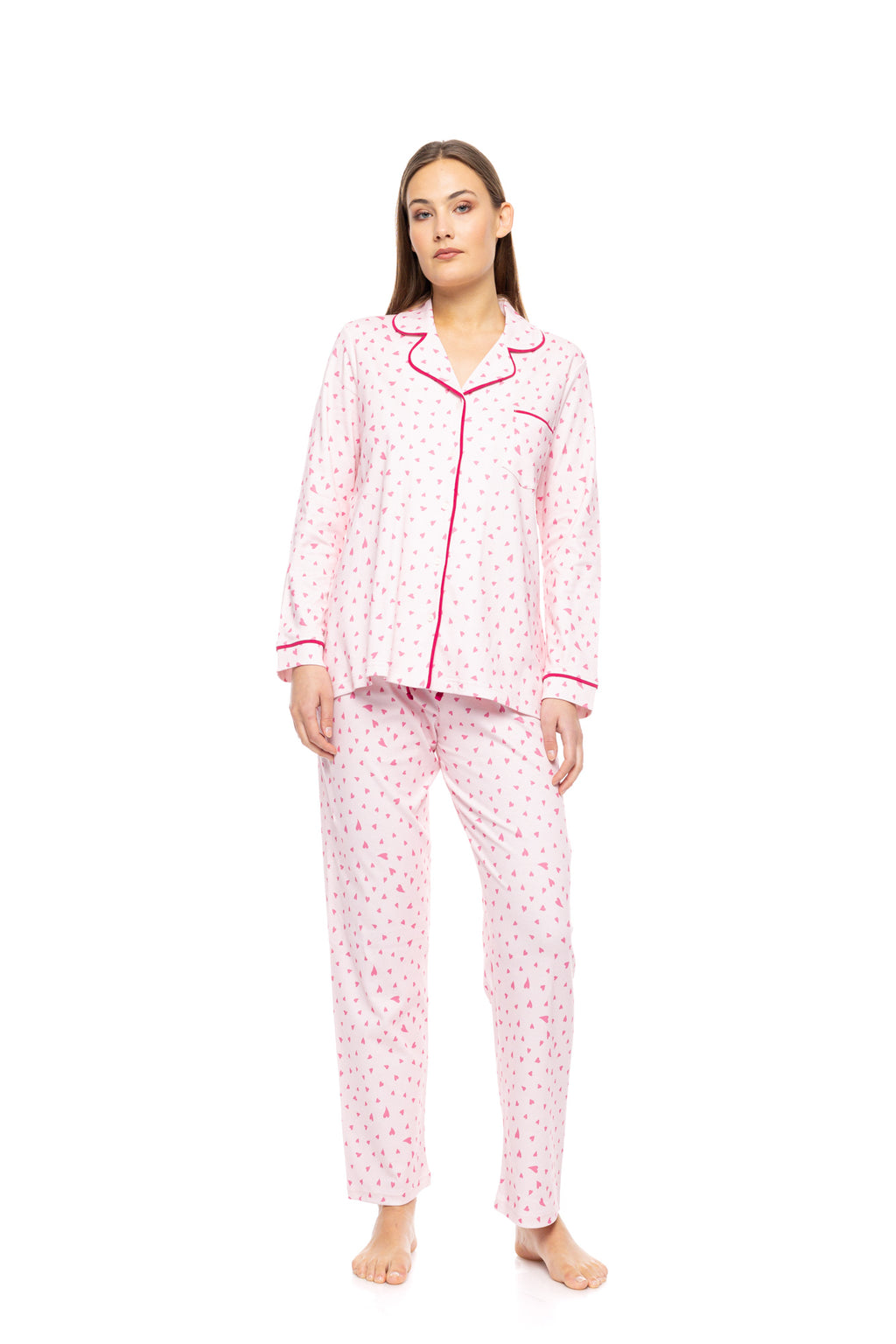 Pink Label - Pyjama Buttoned Bubblegum Heart