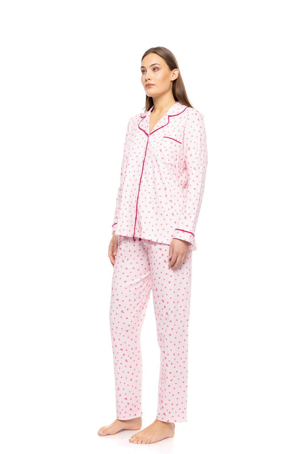 Pink Label - Pyjama Buttoned Bubblegum Heart