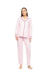 Pink Label - Pyjama Buttoned Bubblegum Heart