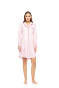Pink Label - Nightgown Buttoned Bubblegum Heart