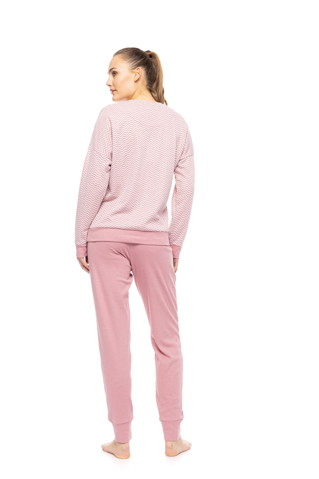 Pink Label - Pyjama Jacquard Zic Zac