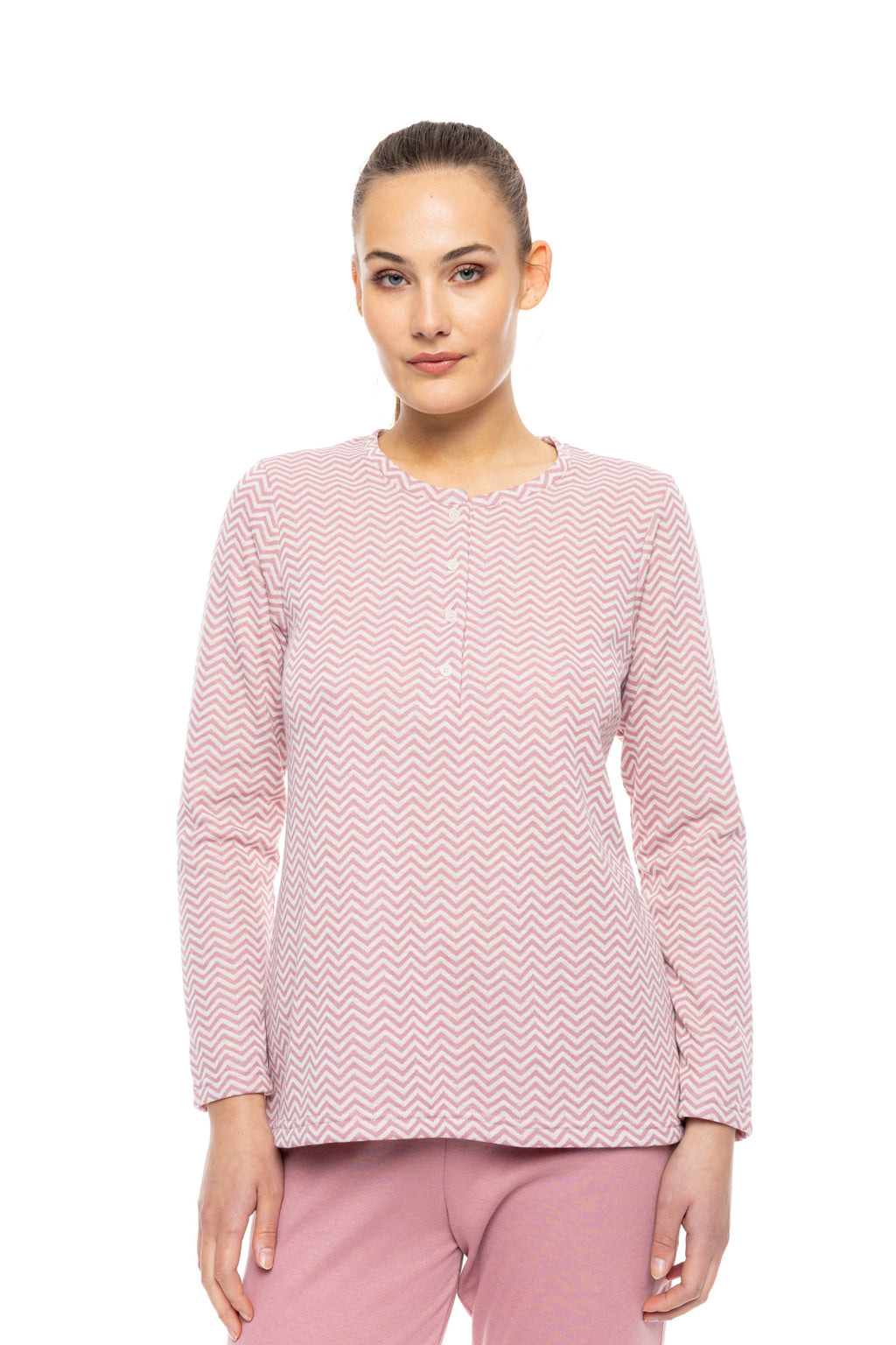 Pink Label - Pyjama Jacquard Zic Zac