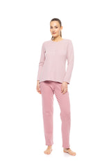 Pink Label - Pyjama Jacquard Zic Zac
