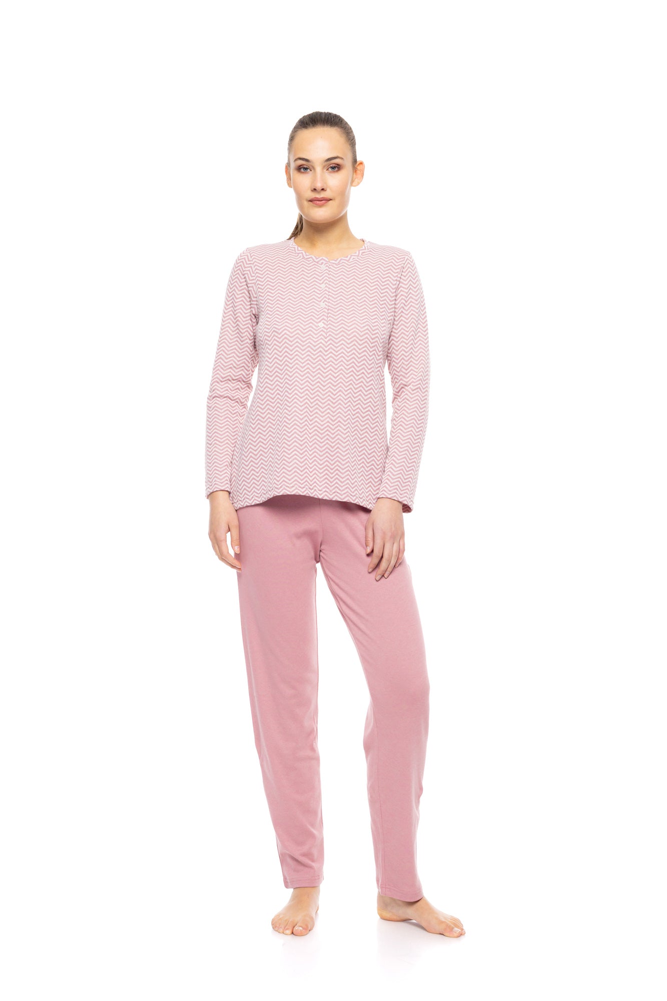 Pink Label - Pyjama Jacquard Zic Zac