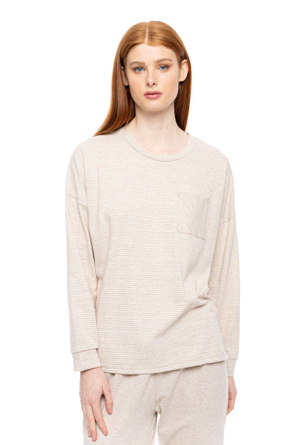 Pink Label - Pyjama Hazelnut Stripes