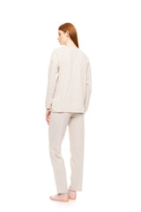 Pink Label - Pyjama Hazelnut Stripes