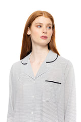 Pink Label - Pyjama Cloud White Stripes