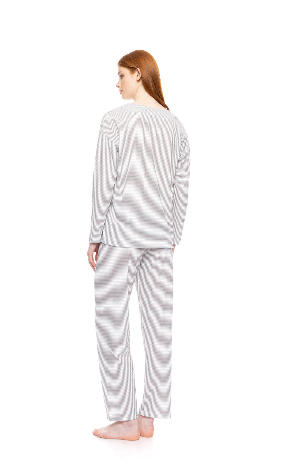Pink Label - Pyjama Cloud White Stripes