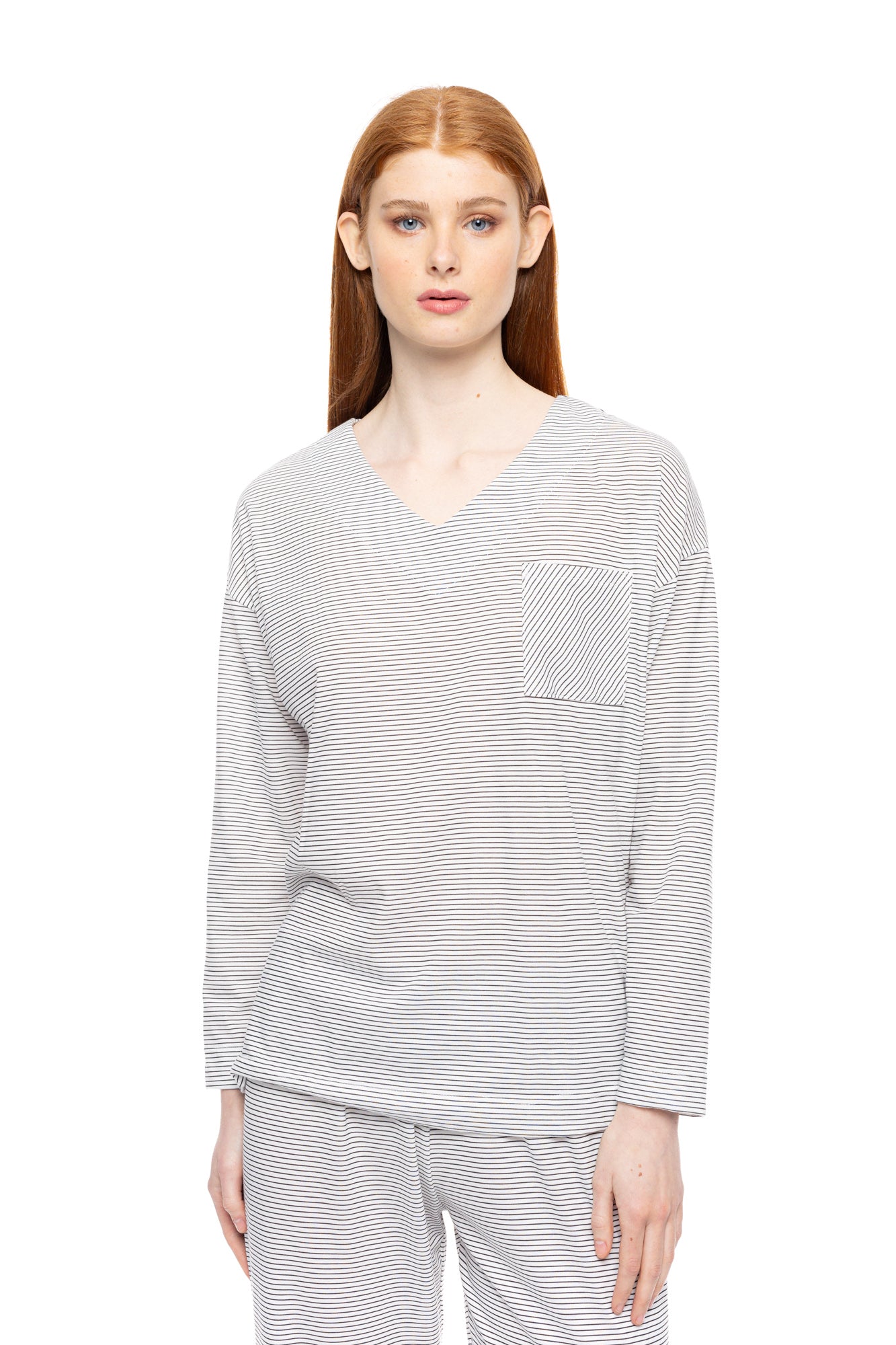 Pink Label - Pyjama Cloud White Stripes