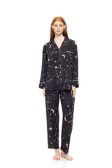Pink Label - Pyjama Buttoned Rose Night Sky