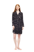 Pink Label - Nightgown Buttoned Rose Night Sky